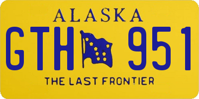 AK license plate GTH951