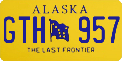 AK license plate GTH957