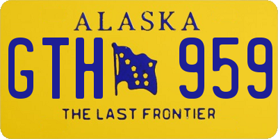 AK license plate GTH959