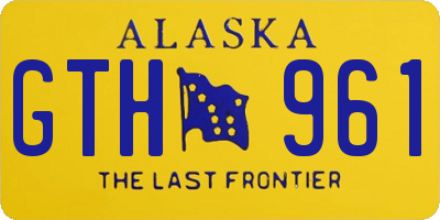 AK license plate GTH961