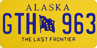 AK license plate GTH963