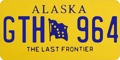 AK license plate GTH964