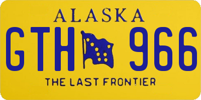 AK license plate GTH966