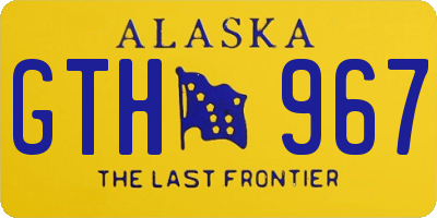 AK license plate GTH967