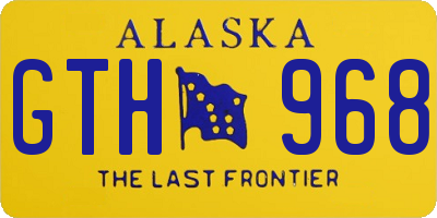 AK license plate GTH968