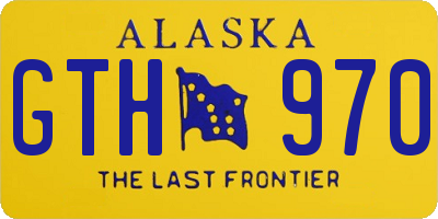 AK license plate GTH970