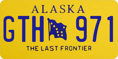 AK license plate GTH971