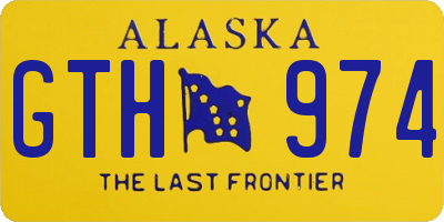 AK license plate GTH974