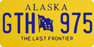 AK license plate GTH975