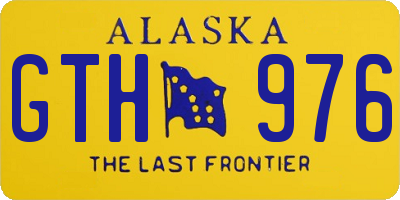 AK license plate GTH976