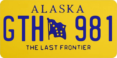 AK license plate GTH981