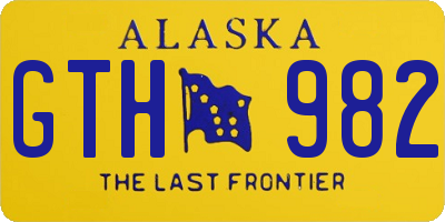 AK license plate GTH982