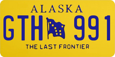 AK license plate GTH991