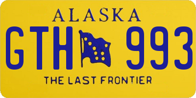 AK license plate GTH993