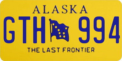 AK license plate GTH994