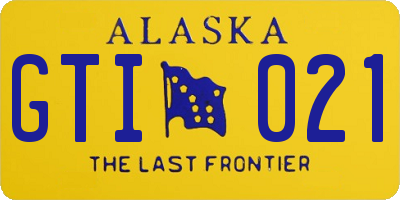 AK license plate GTI021