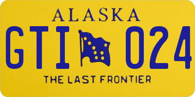 AK license plate GTI024