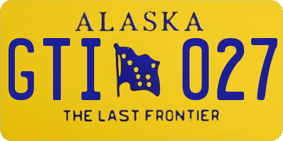 AK license plate GTI027