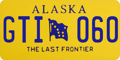 AK license plate GTI060