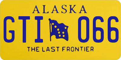 AK license plate GTI066