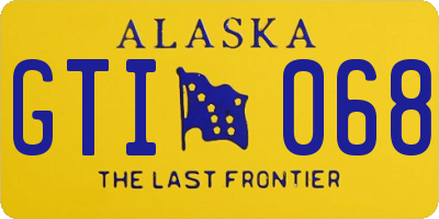 AK license plate GTI068