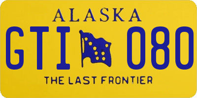 AK license plate GTI080