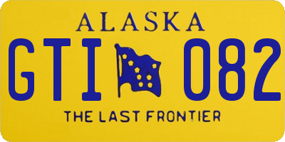 AK license plate GTI082