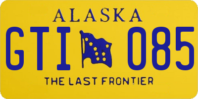 AK license plate GTI085