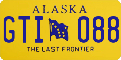 AK license plate GTI088