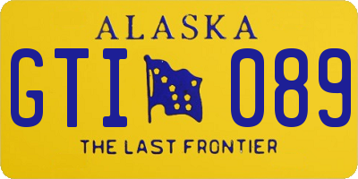 AK license plate GTI089