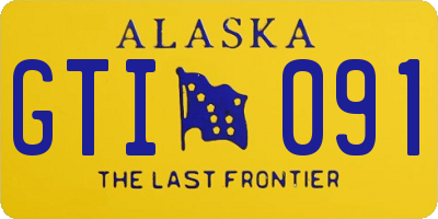 AK license plate GTI091