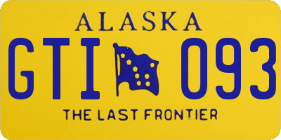 AK license plate GTI093