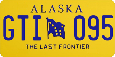 AK license plate GTI095