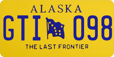 AK license plate GTI098