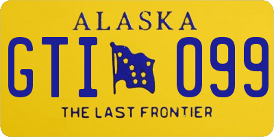 AK license plate GTI099