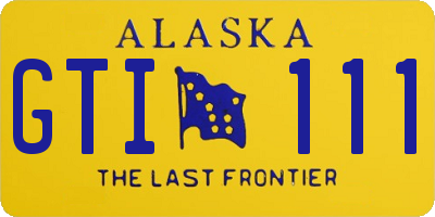 AK license plate GTI111