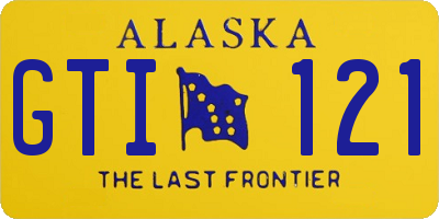 AK license plate GTI121