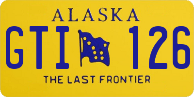 AK license plate GTI126