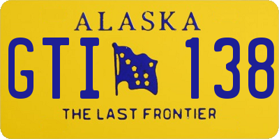 AK license plate GTI138