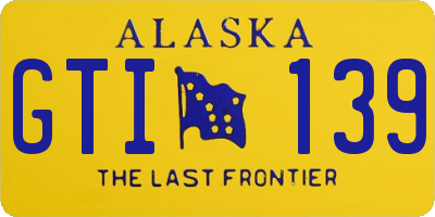 AK license plate GTI139