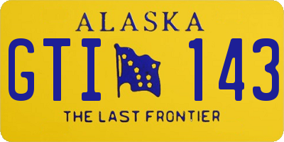 AK license plate GTI143