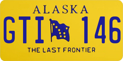 AK license plate GTI146