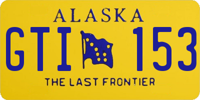 AK license plate GTI153