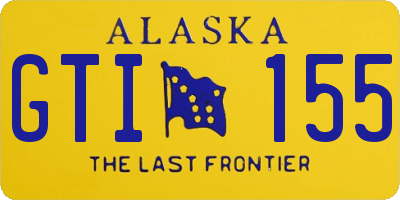 AK license plate GTI155