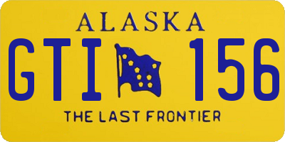 AK license plate GTI156