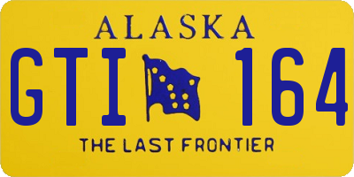 AK license plate GTI164