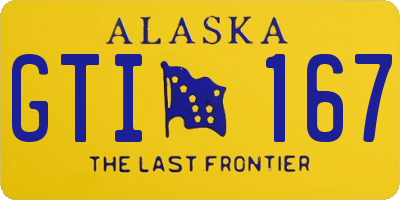 AK license plate GTI167