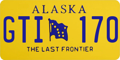 AK license plate GTI170