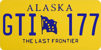 AK license plate GTI177