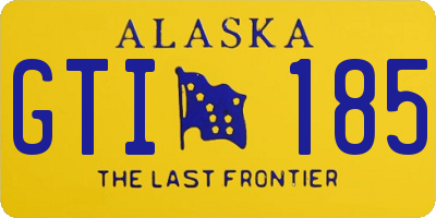 AK license plate GTI185